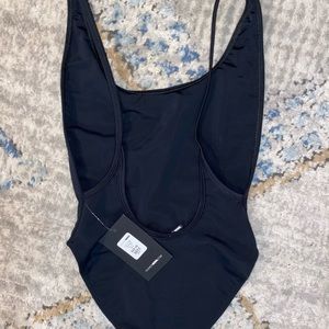 Fashion Nova Cut-It-High Bathing Suit- low back